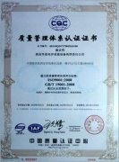 International Quality Management System Certificate